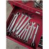 Image 4 : Red Metal Tool Chest With Mixed Hand Tools