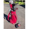 Image 2 : Golf Club Set with Red Bag, Callaway RAZR, TaylorMade, Catapult Clubs, Accessories