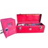 Image 1 : Red Metal Toolbox With Contents and Red Mini Safe