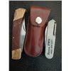 Image 3 : Multi-Tool Lot with Folding Knife, StepMate Pouch, Jim Beam Lighter, and Accessories