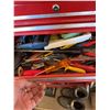 Image 3 : Stack-On Red Metal Tool Chest With Assorted Hand Tools