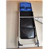 Image 1 : Folding Step Ladder With Two Black Steps And Blue Platform