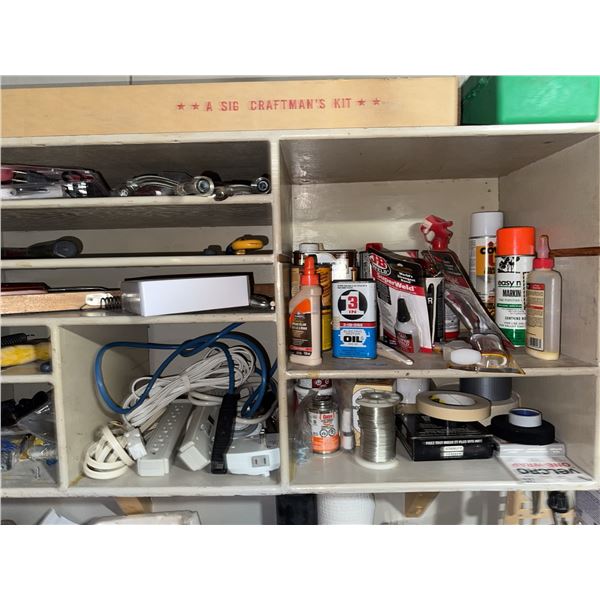 Workshop Tools, SIG Craftman's Kit Box and Supplies