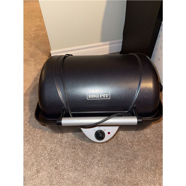 BBQ PIT Electric Portable Grill with Lid and Accessories