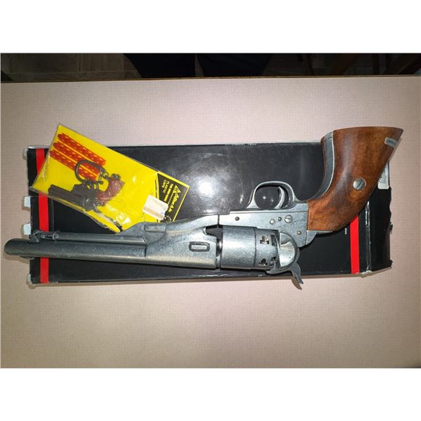 Denix 1860 Colt Army Cap Gun Replica with Wooden Grip and Original Box