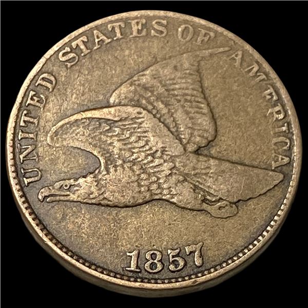 1857 Flying Eagle Cent NEARLY UNCIRCULATED