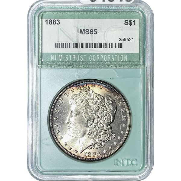 1883 Morgan Silver Dollar NTC MS65