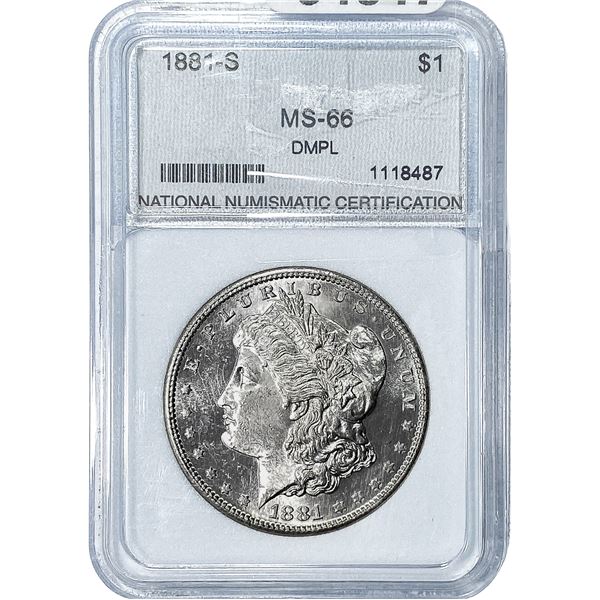 1881-S Morgan Silver Dollar NNC MS66 DMPL