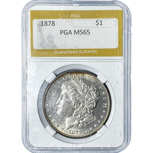 1878 Morgan Silver Dollar PGA MS65