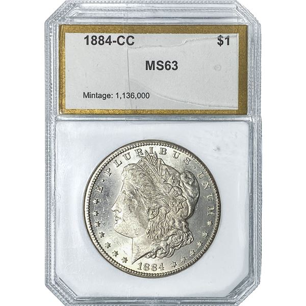 1884-CC Morgan Silver Dollar PCI MS63