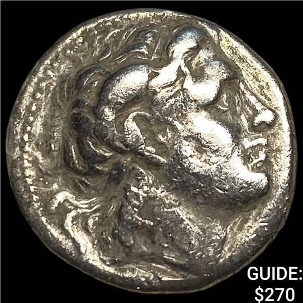 Daidochi Kingdoms Lysimachus I 306-281 BC Silver Drachm NEARLY UNCIRCULATED