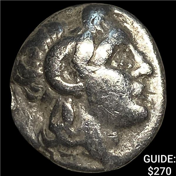 Daidochi Kingdoms Lysimachus I 306-281 BC Silver Drachm NEARLY UNCIRCULATED