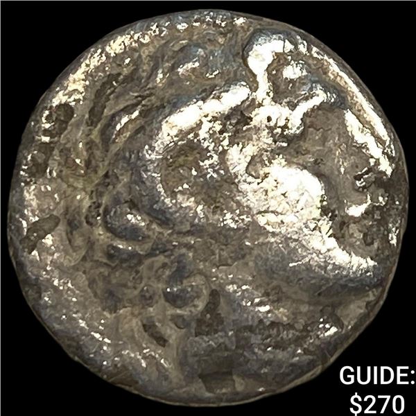 Daidochi Kingdoms Lysimachus I 306-281 BC Silver Drachm NEARLY UNCIRCULATED