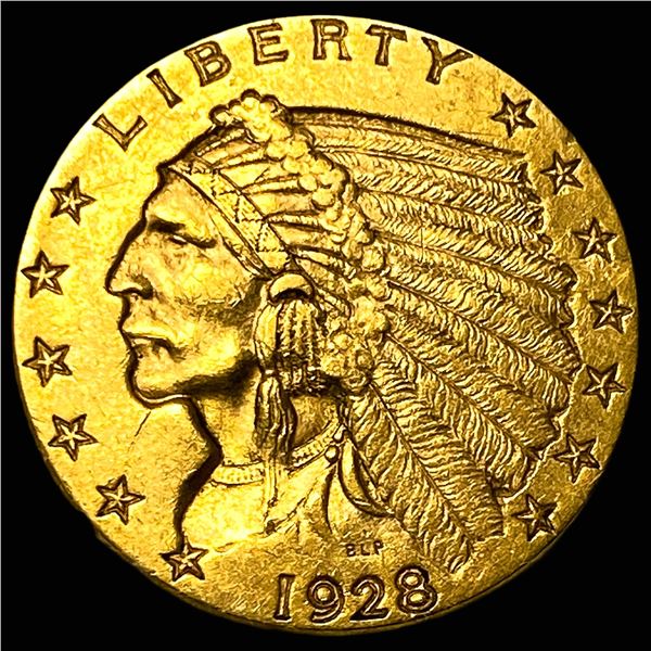 1928 Indian Head Gold $2.50 Quarter Eagle  UNCIRCULATED