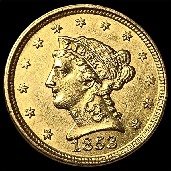 1853 Gold $2.50 Liberty Head Quarter Eagle  UNCIRCULATED