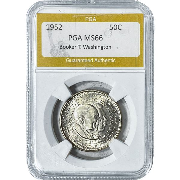 1952 Booker T Half Dollar PGA MS66