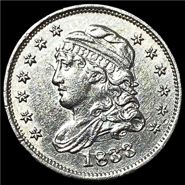 1833 Capped Bust Half Dime CLOSELY  UNCIRCULATED