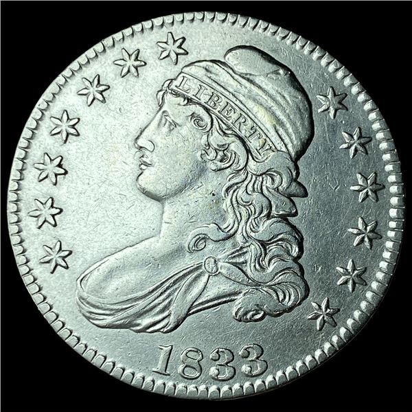 1833 Capped Bust Half Dollar CHOICE AU