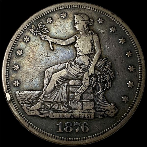 1876-S Silver Trade Dollars NEARLY  UNCIRCULATED