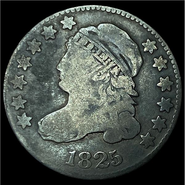 1825 Silver Capped Bust Dime NICELY  CIRCULATED