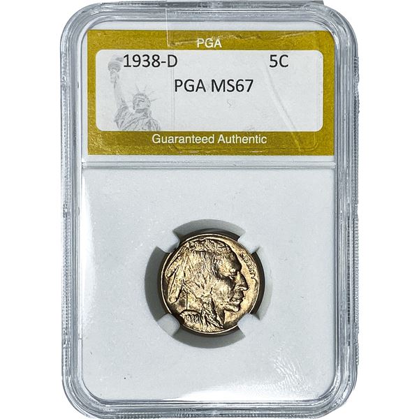 1938-D Buffalo Nickel PGA MS67