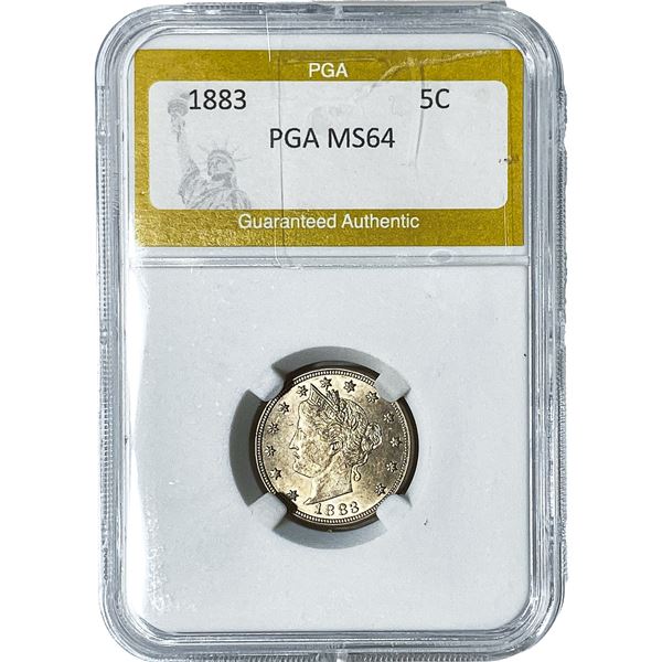 1883 Liberty Victory Nickel PGA MS64