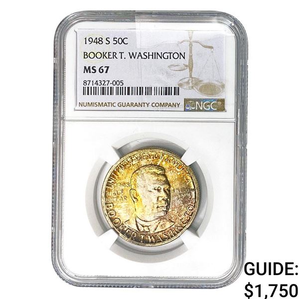 1948-S Booker T Half Dollar NGC MS57