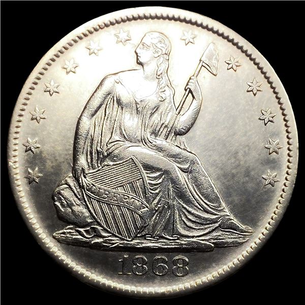 1868-S Seated Liberty Half Dollar