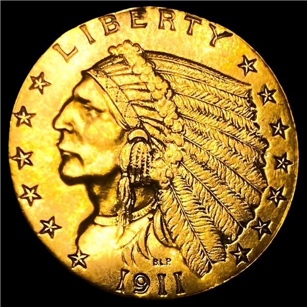 1911-D Strong $2.50 Gold Quarter Eagle
