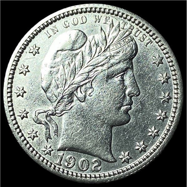 1902 Barber Silver Quarter UNCIRCULATED