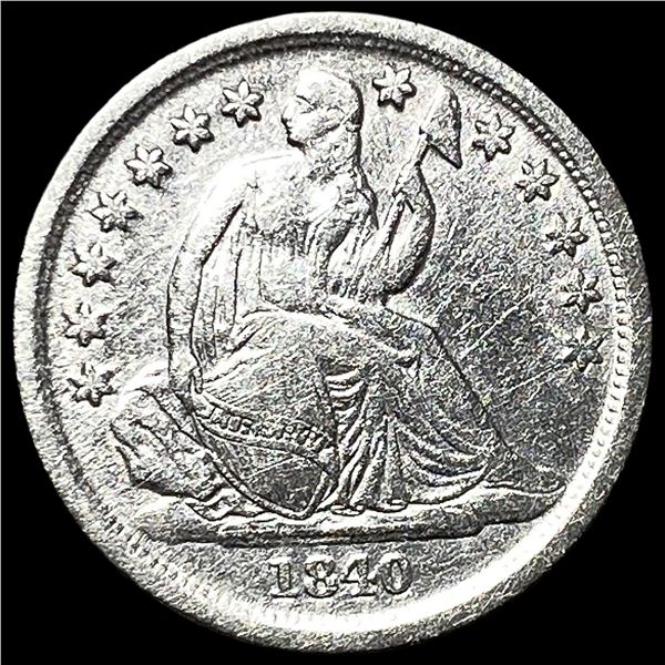 1840-O Silver Seated Liberty Dime  UNCIRCULATED