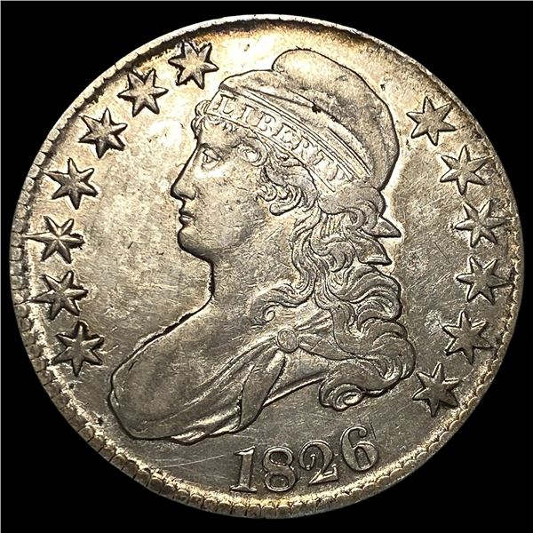 1826 Capped Bust Half Dollar CLOSELY  UNCIRCULATED