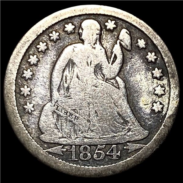 1854-O Silver Seated Liberty Dime LIGHTLY  CIRCULATED