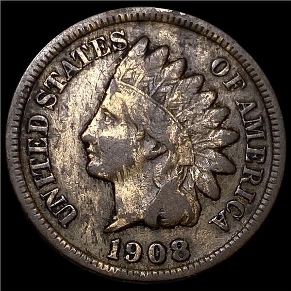 1908-S Indian Head Cent ABOUT UNCIRCULATED