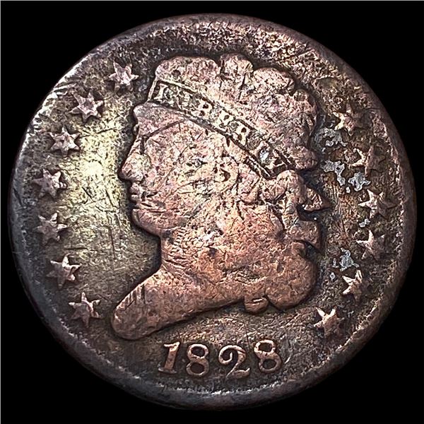 1828 Classic Head Half Cent LIGHTLY  CIRCULATED