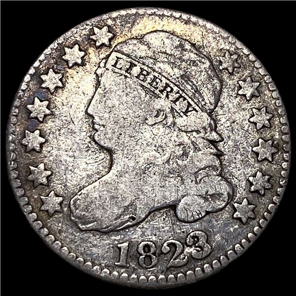 1823 Capped Bust Dime NEARLY UNCIRCULATED