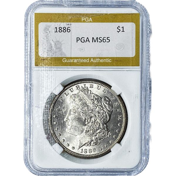 1886 Morgan Silver Dollar PGA MS65