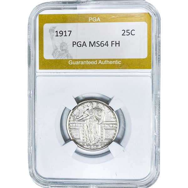 1917 Standing Liberty Quarter PGA MS64 FH