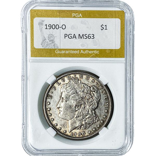1900-O Morgan Silver Dollar PGA MS63
