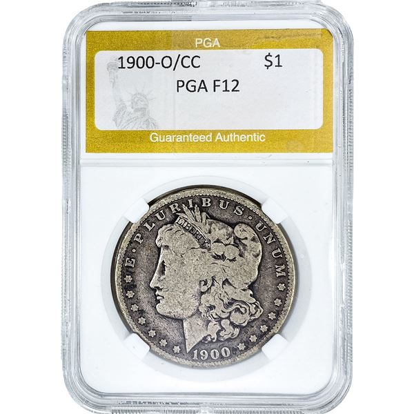 1900-O/CC Morgan Silver Dollar PGA F12