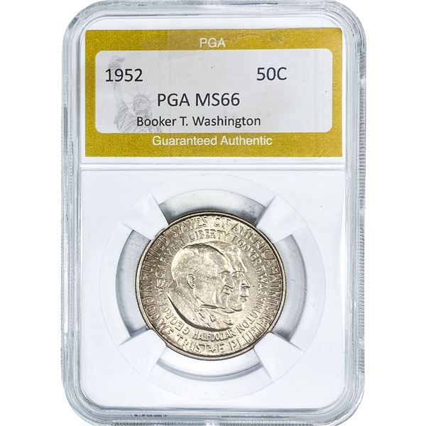 1952 Booker T Half Dollar PGA MS66