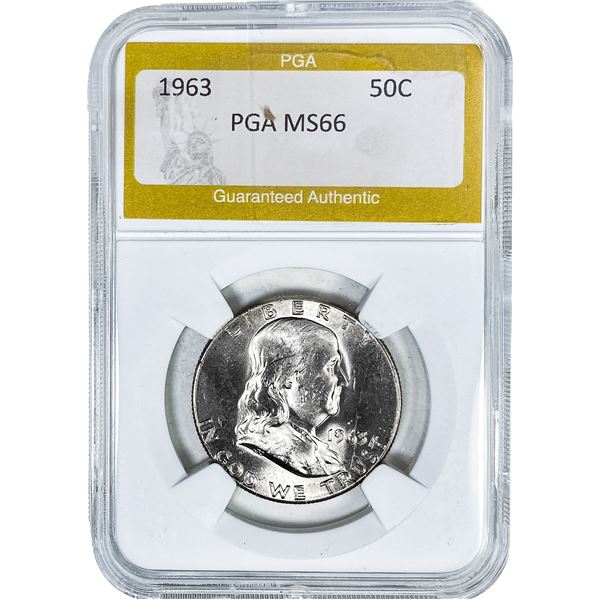 1963 Franklin Half Dollar PGA MS66