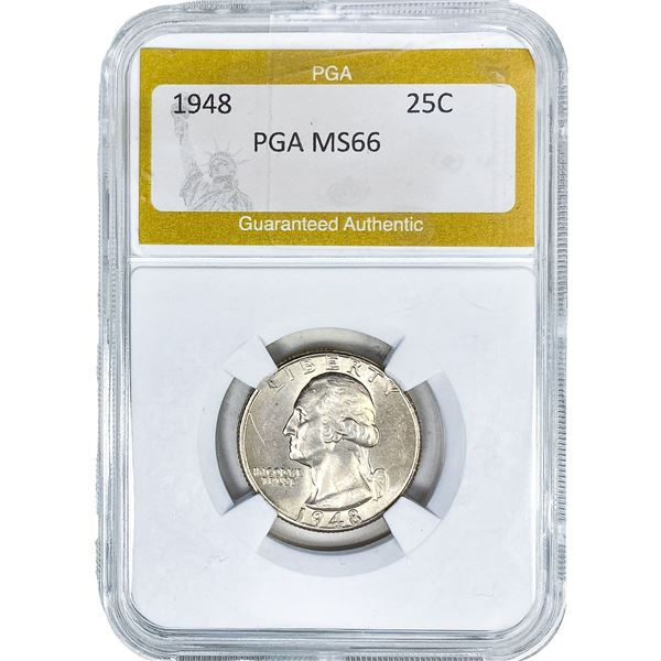 1948 Washington Silver Quarter PGA MS66