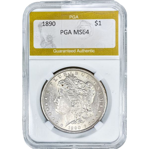 1890 Morgan Silver Dollar PGA MS64
