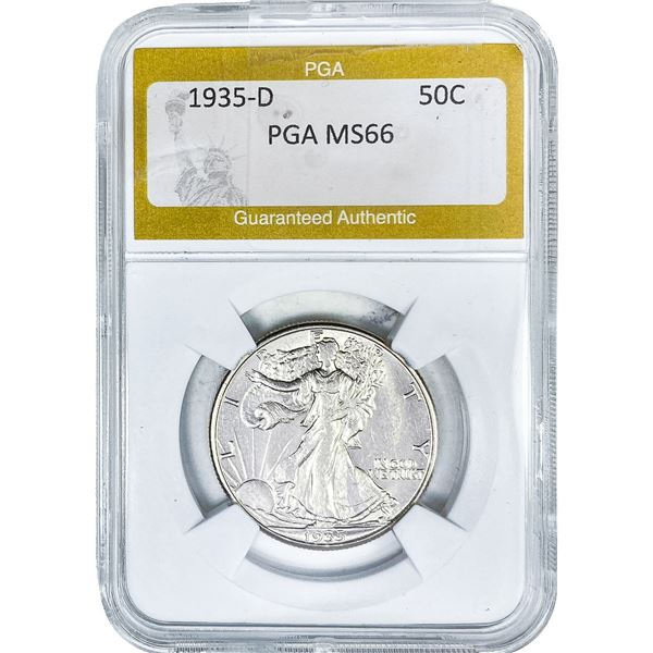 1935-D Walking Liberty Half Dollar PGA MS66
