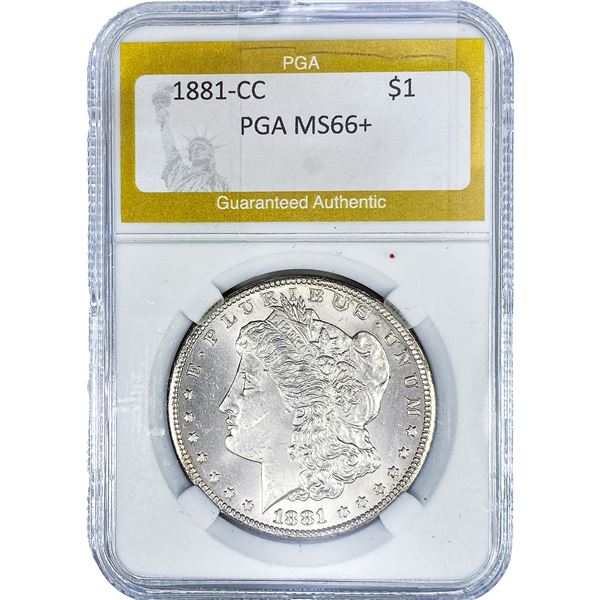 1881-CC Morgan Silver Dollar PGA MS66+