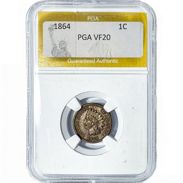1864 Indian Head Cent PGA VF20