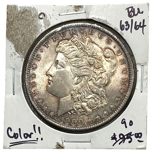 1900-O Morgan Silver Dollar Color