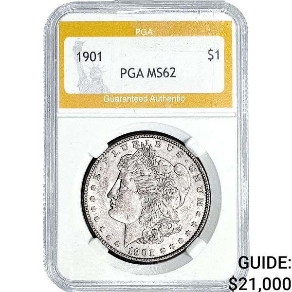 1901 Morgan Silver Dollar PGA MS62