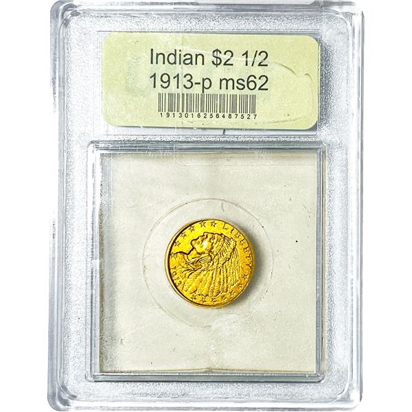 1913 $2.50 Gold Quarter Eagle USCG